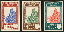 (*) Niger. Type N°45, 3 Ex Bicolores. - TB - Sonstige & Ohne Zuordnung