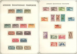 * Collection. 1936-1958 (Poste, PA, BF, Taxe), Complète Sauf 102 à 127 Et PA 14 Et 16. - TB - Sonstige & Ohne Zuordnung