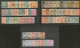 * Collection. 1889-1928 (Poste, Taxe), Valeurs Et Séries Moyennes, Qqs Ex Fortes Charnières. - TB - Autres & Non Classés