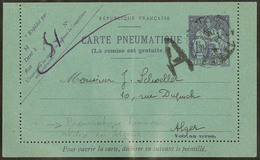 Lettre. Précurseurs. CL Pneumatique 1.50f Violet Chaplain, Utilisée En Algérie. - TB - Sonstige & Ohne Zuordnung