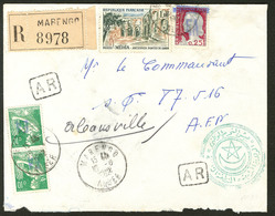 Lettre. Etat Algérien. Enveloppe Recommandée De Marengo 16.8.62 Avec TP France Surch. EA. - TB - Autres & Non Classés