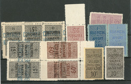 * Colis Postaux. Variétés. Nos 1, 1a, 2, 3, 4, 5, 8c Paire Et Bande De Trois, 9b. - TB - Other & Unclassified