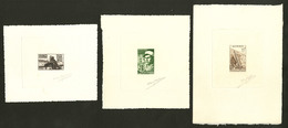 (*) Epreuves D'Artiste. Nos 252 Brun-noir, 310 Vert Et 313 Sépia, Signées Dufresne. - TB - Other & Unclassified