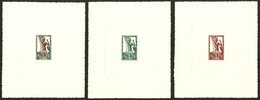 (*) Epreuves D'Artiste. No 332, Deux Unicolores En Brun Et En Vert Et Une Bicolore Brun/vert. - TB - Sonstige & Ohne Zuordnung