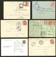 Lettre. Lot. 1902-1962, 1 Enveloppe Et 5 CP, Affts Divers Dont France Et Destinations. - TB - Autres & Non Classés