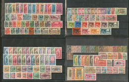 * Collection. 1892-1933 (Poste, Taxe), Petites Et Moyennes Valeurs, Qqs Ex Obl, Nombreux Ex Fortes Charnières. - TB, B O - Andere & Zonder Classificatie