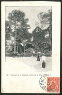 Lettre. No 18, Obl Vapeur N°4 Sur CP "Kiosque De La Musique Saïgon" D'Oct 1904 Pour Paris. - TB - Other & Unclassified