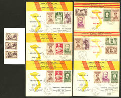 Lettre. Lot. 1949, 6 CP Commémoratives Affts Divers 14 Juin Et 15 Juillet, + N°270A (3 Ex (*)). - TB - Andere & Zonder Classificatie