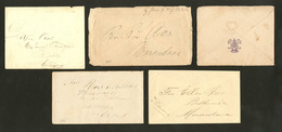 Lettre. Missionnaires Norvégiens. 1886-1887, 5 Lettres Sans Timbres. - TB - Autres & Non Classés