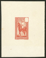 (*) Epreuves. Type Gallieni. (No 183), Rouge-brun, Feuillet 68x88mm, Papier Mince Sans Faciale. - TB - Other & Unclassified