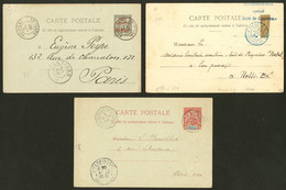 Lettre. Lot. 1898-1904, Trois CP Affts Divers Dont Coupé. - TB - Otros & Sin Clasificación
