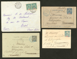 Lettre. Lot. 1902-1914, 4 Plis Dont 3 Entiers. - TB - Otros & Sin Clasificación