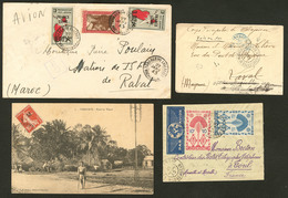 Lettre. Lot. 1903-1945, 4 Enveloppes Ou CP, Affts Divers. - TB - Sonstige & Ohne Zuordnung