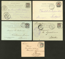 Lettre. Lot. 1897-1902, Cinq Entiers Dont Une Enveloppe Et Une CPRP. - TB - Andere & Zonder Classificatie