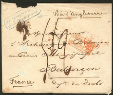 Lettre. Précurseurs. Enveloppe De St Pierre 1846 Pour La France, Avec Griffe Bleu "Le Gouverneur/de La Martinique". - TB - Autres & Non Classés