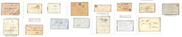 Lettre. Collection. 1778-1893, 15 Plis Avec Ou Sans Timbres, Obl Et Destinations Diverses. - TB - Andere & Zonder Classificatie