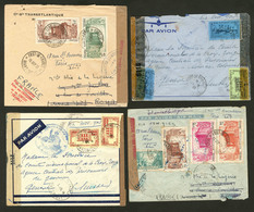 Lettre. Lot. 1939-1944, 4 Enveloppes Affts Divers Dont Deux Affts Révolution. - TB - Andere & Zonder Classificatie