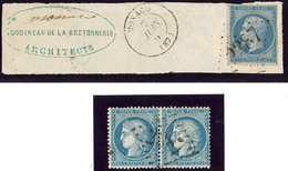 Précurseurs. Gc 2387. Nos 22 Sur Fragment Avec Cad Juin 60, 60 Paire Obl Gc. - TB (cote Maury) - Andere & Zonder Classificatie