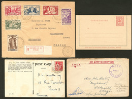 Lettre. Lot. 1905-1939, 4 Plis Divers. - TB - Autres & Non Classés