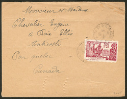 Lettre. No 189 (def Dans Un Angle), Sur Enveloppe De Janvier 40 Pour Le Québec. - TB - Andere & Zonder Classificatie