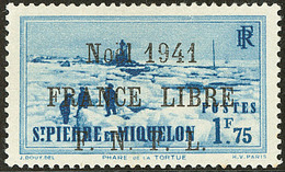 * France-Libre. Surcharge Noire. No 225B, Pos. 18, Très Frais. - TB. - R - Autres & Non Classés