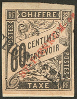 (*) Taxe. Surchargé "SPECIMEN". No 7 (Tillard #1892-T7B), Collé Sur Support. - TB (cote Tillard) - Autres & Non Classés