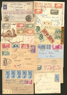 Lettre. Lot. 1914-1945, Neuf Enveloppes Dont 4 Recommandées Et Un Mandat-poste, Affts Divers. - TB - Other & Unclassified