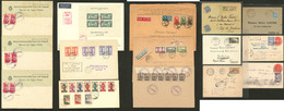 Lettre. 1916-1943, 15 Plis, Colonies, Affts Et Obl Divers, Tous états - Verzamelingen