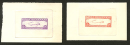 (*) ETATS-UNIS. Poste Aérienne. Epreuve Type Zeppelin (N°13), Fond Zeppelin Inversé, 2,60$ Orange(18) Et Violet(8). - TB - Autres & Non Classés