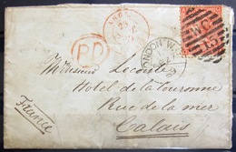 GRANDE BRETAGNE               N° 32       Planche 11 Sur Lettre      LAC           LONDON    1869 - Postmark Collection