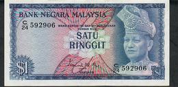 MALAYSIA P1 1 RINGGIT  1967 #C/24 Signature 1     AU - Malasia