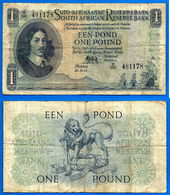 Afrique Du Sud 1 Pound 1954 25 Novembre Rand Animal Bateau Lion Boat Pounds South Africa Skrill Paypal OK - Afrique Du Sud