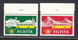 Switzerland 1953 Mint No Hinge, Sc# 345-346, Yt 537-538, Mi 586-587 - Neufs