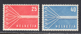 Switzerland 1957 Europa, Mint No Hinge, Sc# 363-364, Yt 595-596, Mi 646-647 - Ongebruikt