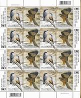 GREECE 2019 03rd ISSUE EUROPA'19 NATIONAL BIRDS, 8 COMPLETE SETS SE-TENANT IN A SHEET MNH LUX - Neufs
