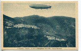 Aerofilatelia Italiana (28.2.1928) - Il Dirigibile "Esperia" In Volo Su Gimigliano (cat. Longhi N. 1205) - Marcofilie (Luchtvaart)