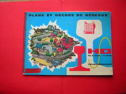 CATALOGUE 1962 PLANS ET DECORS  DE RESEAUX JOUEF MARQUE DEPOSE  H O  TELECOMMANDE  / TRAIN CHEMIN DE FER - Letteratura & DVD