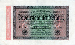 Billet Allemand De 20000 Mark Le 20 Février 1923 - En T T B + - - 20000 Mark