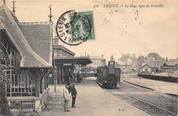 14-LISIEUX- LA GARE LIGNE DE TROUVILLE - Lisieux