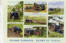 Fordson Major Range Of Tractors  -  1956  -  Publicite D'Epoch  -  CPM - Tractors