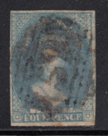 Tasmania 1857-69 Used Sc 13a 4p Queen Victoria Blue - Gebraucht