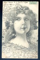 Cpa Illustrateur W Braun Belle Femme  Art Nouveau AFS4 - Braun, W.