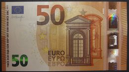 50 EURO S017C5 Italy DRAGHI Serie SA Ch 28 Perfect UNC - 50 Euro