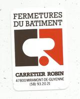 Delcampe - Autocollant , Fermetures Du Batiment , CARRETIER ROBIN ,47 , MIRAMONT DE GUYENNE - Autocollants