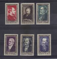 N°930/35 * * Personnage Celèbre De 1952 Neuf ** Sans Charnière (cote 60&euro;)vendu A 15% - Unused Stamps