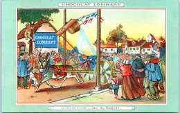 PUBLICITE -- CHOCOLAT LOMBART - La Fête Au Village - Jeu Du Baquet - Advertising