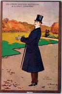 PUBLICITE -- Les Cartes Postales Aquarelles De La Belle Jardinière - Les élégants - Publicidad