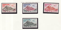 Andorre Français - Andorra Poste Aérienne 1961-64 Y&T N°PA5 à 8 - Michel N°F175 à 178 *** - Vallée D'Inclès - Airmail