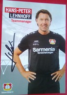 Bayer04  Hans Peter Lehnhoff Signed Card - Autogramme