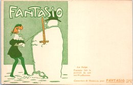 PUBLICITE -- Fantasio - La Neige - Werbepostkarten